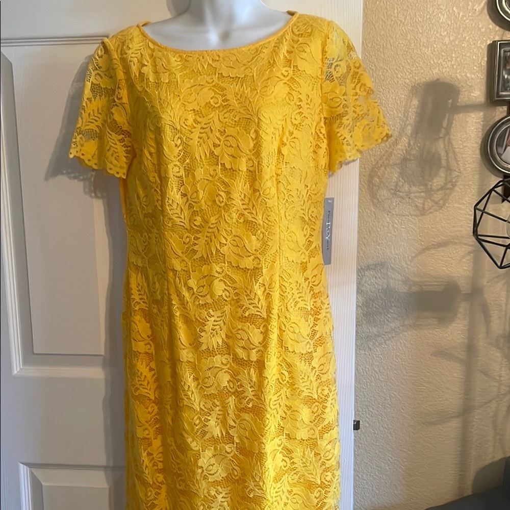NWT Yellow Lace Dress